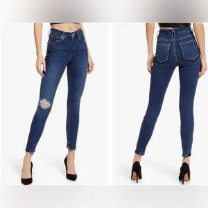 GOOD AMERICAN distressed denim jeans size 30